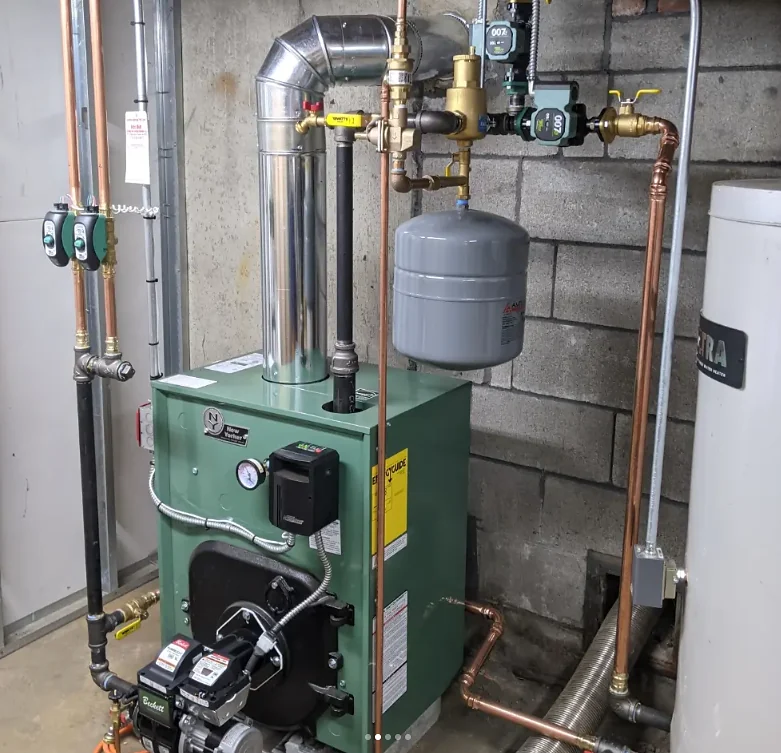 Completed boiler replacement and copper piping by Icee Hott