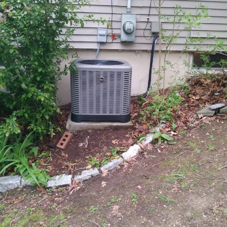 Ruud furnace, coil and outdoor AC installation: project view 1